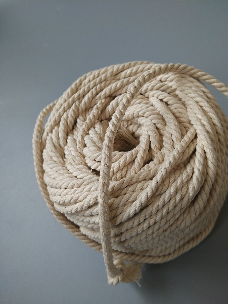 棉线编织线纯棉线秋千棉线绳搬家棉绳装饰绳编织细粗线绳麻绳打 7毫米