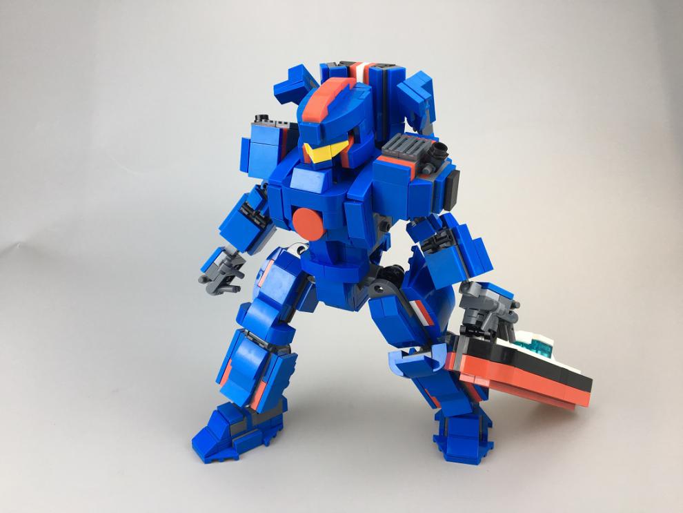 环太平洋危险流浪者机甲积木尤里卡赤红风暴机甲积木拼装玩具套装