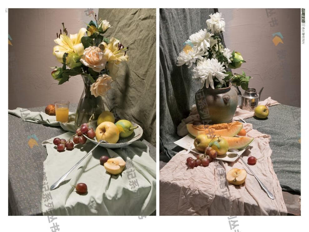 联考王道色彩静物照片2019教学笔记钟文水粉静物写生照片书单个组合范