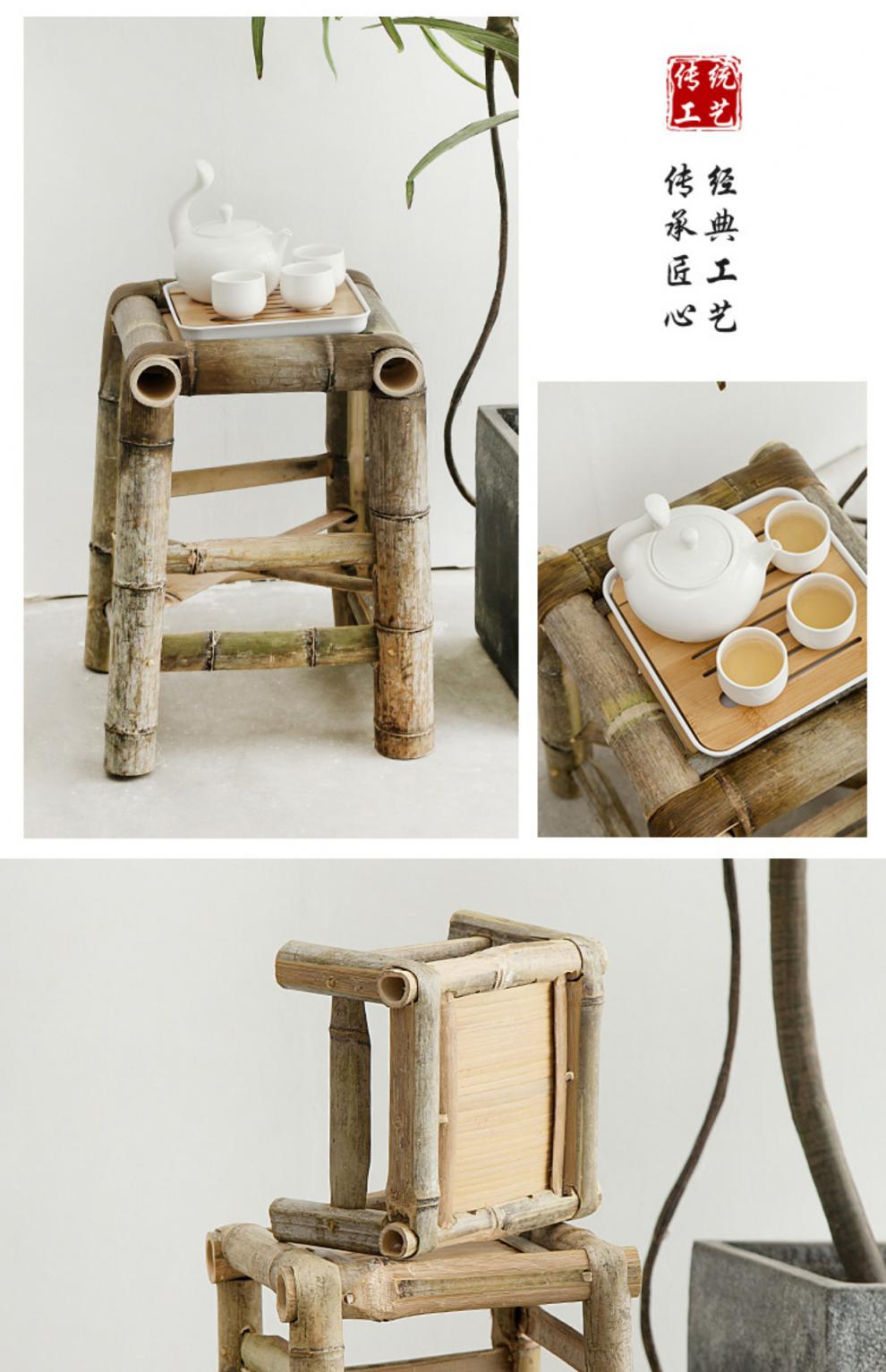 小凳子竹编竹椅子竹凳子纯家用天然老式竹编织复古成人