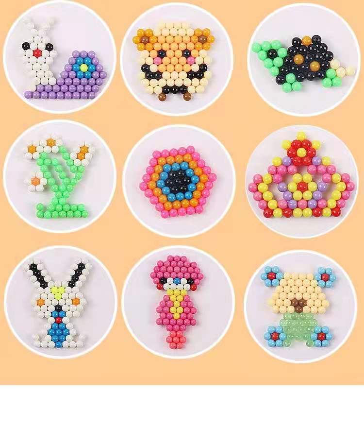 水雾魔法珠女男孩水雾神奇魔珠珠手工diy制作珠子儿童水露凝溶珠 24色