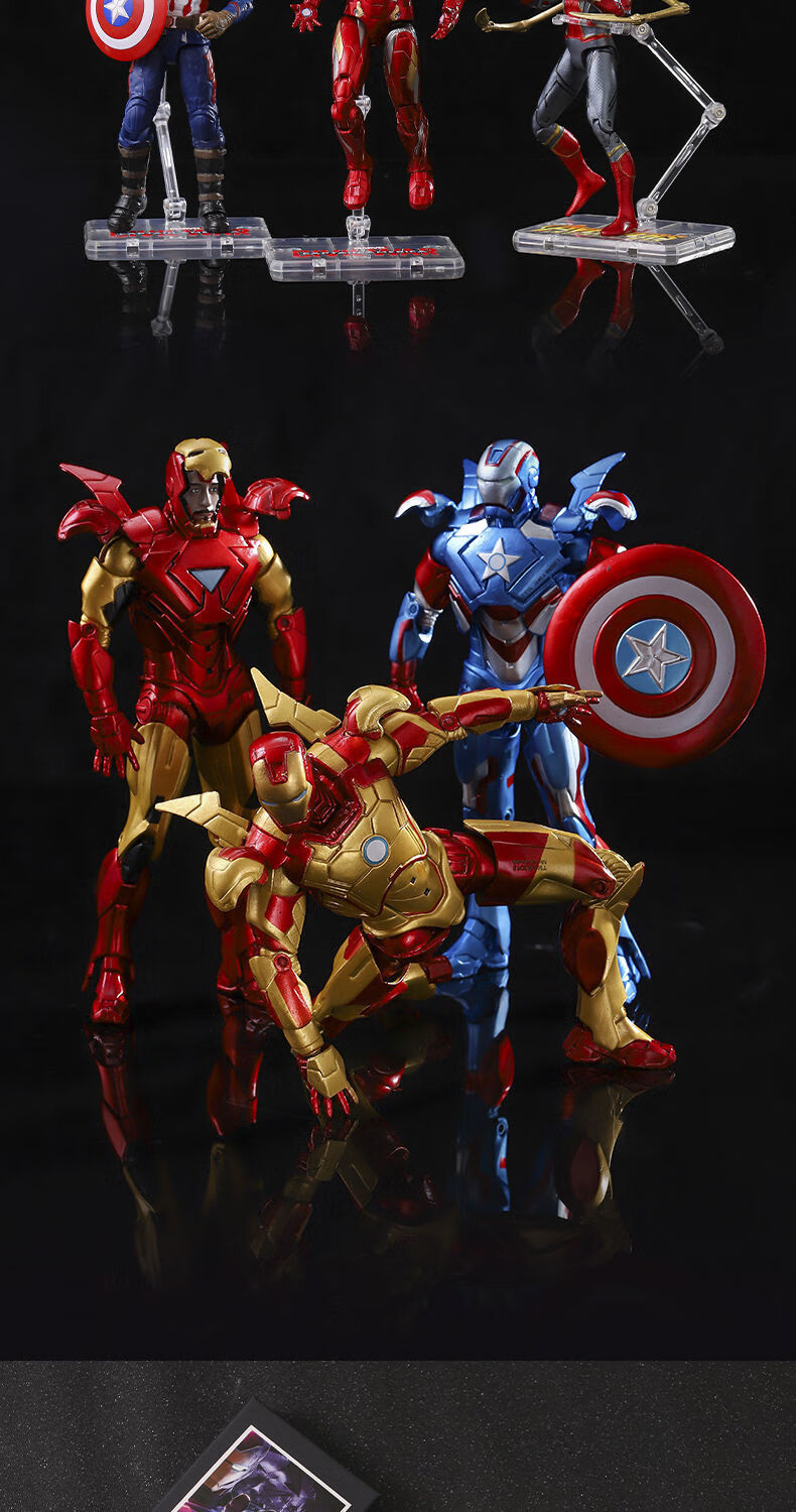 黑豹手办复联 中动复仇者联盟关节可动摆件玩具雷神灭霸绿巨人模型 a