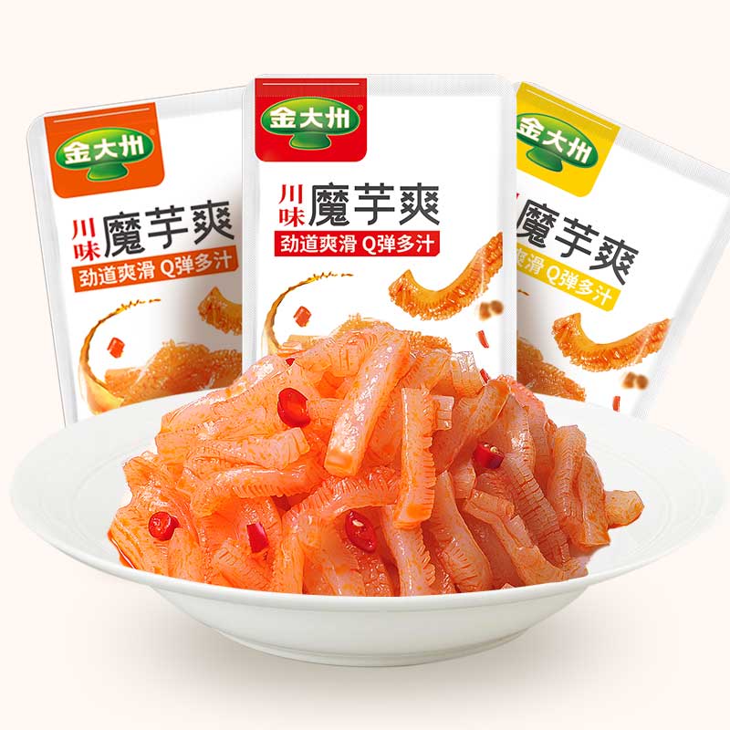 魔芋爽500g香辣味素毛肚零食四川休闲小吃川味q弹脆嫩魔芋 魔芋爽香辣
