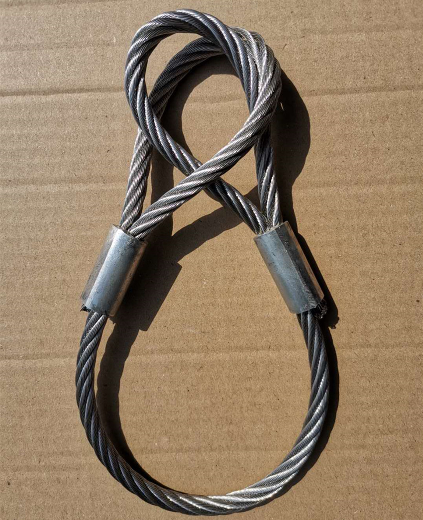 304不锈钢钢丝绳起重牵引拉吊装定制索具压制绳套1234567890mm粗304