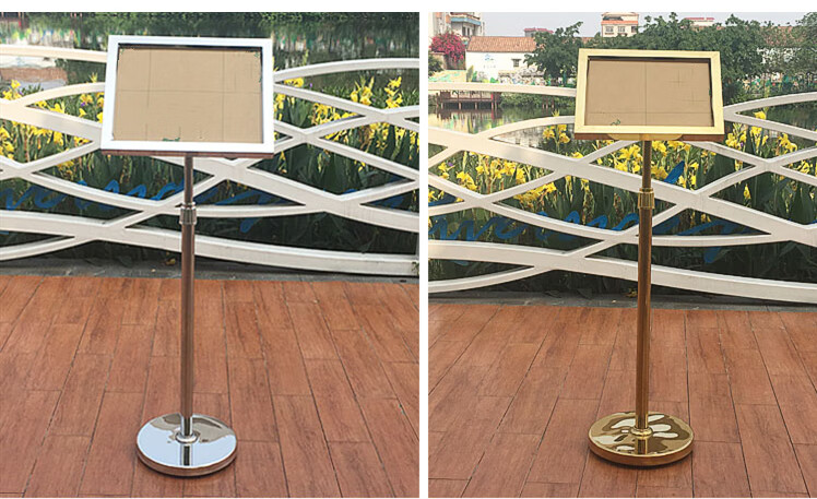 牌户外立牌水牌导向牌落地迎宾牌展示宣传架 45*60不锈钢【a2】【图片