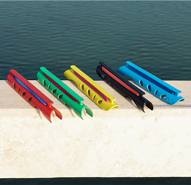 鱼竿收线器绕线卡夹手竿通用钓鱼线绕线板泡沫鱼杆缠线器 升级彩色款