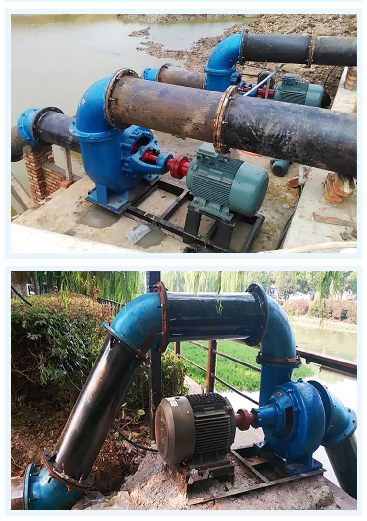 柴油抽水机 混流泵大流量水泵大型农田用灌溉泵柴油机抽水泵高扬程6寸