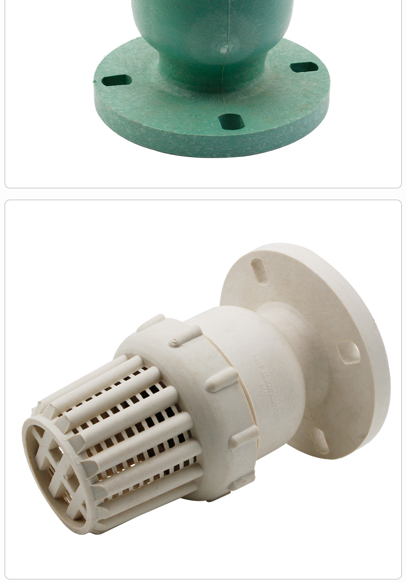 ppr/pp底阀白色腐耐酸碱法兰丝接式塑料绿色滤网抽水泵止逆阀 pp dn25