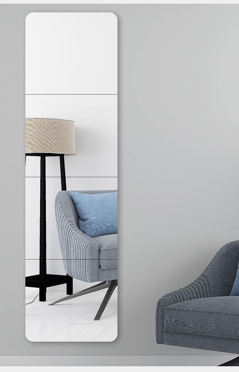 软镜子贴墙镜子贴墙软玻璃镜子 贴墙大镜子全身穿衣镜贴墙自粘家用挂