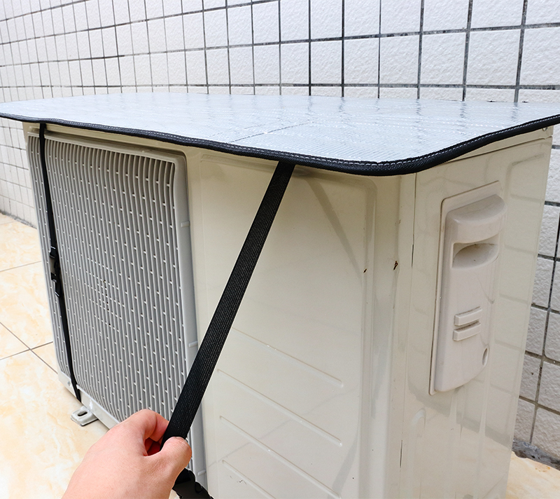 可狄 空调外机保护隔音罩 新款空调外机保护罩水晒外机罩铝膜格力三菱