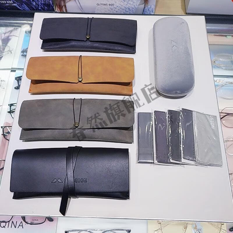陌森眼镜盒陌森眼镜盒送镜布清洗剂成都实体店直发全新太 19款黑色镜