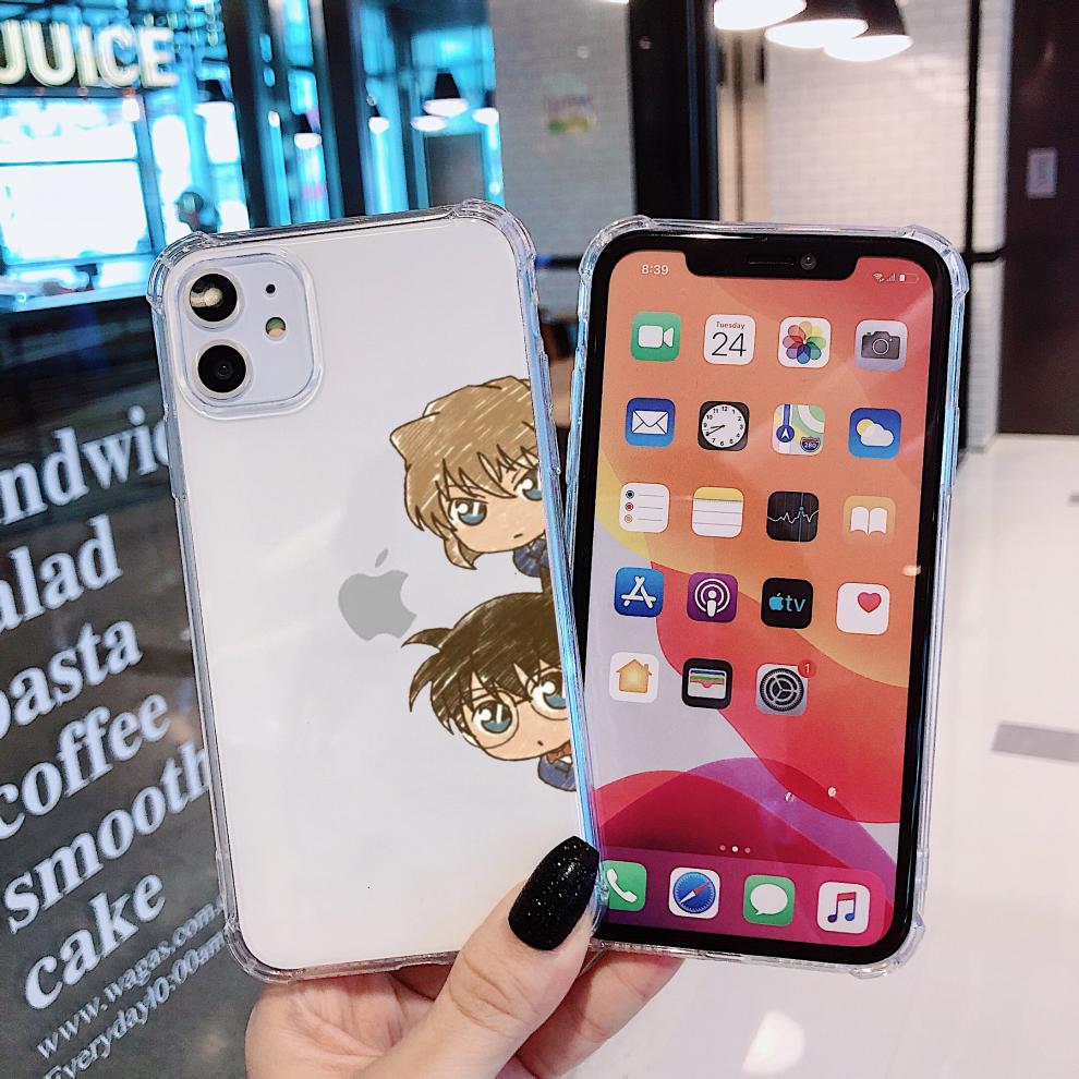 柯南手机壳 适用iphone苹果12名侦探柯南11情侣promax动漫x基德xr卡通