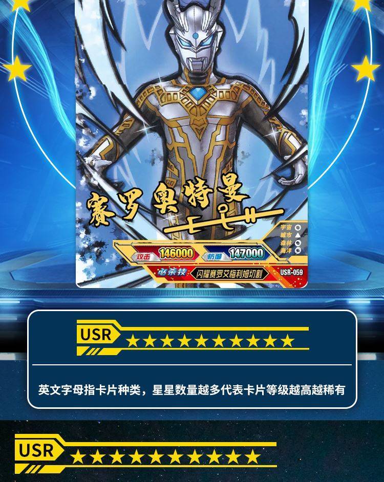 大头赛罗3d卡片奥特曼豪华版泽塔gp卡奇迹版收藏册全套蓝gp书籍 72张