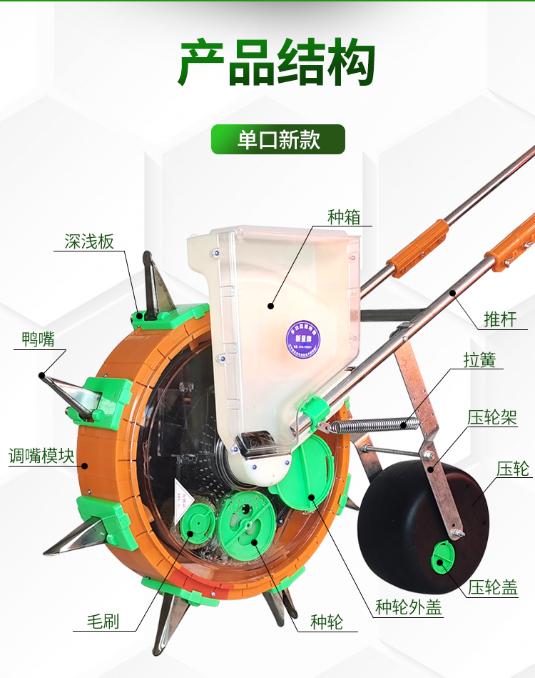 手推式种花生玉米黄豆播种机精播器新款全自动小型多功能点播单口新款
