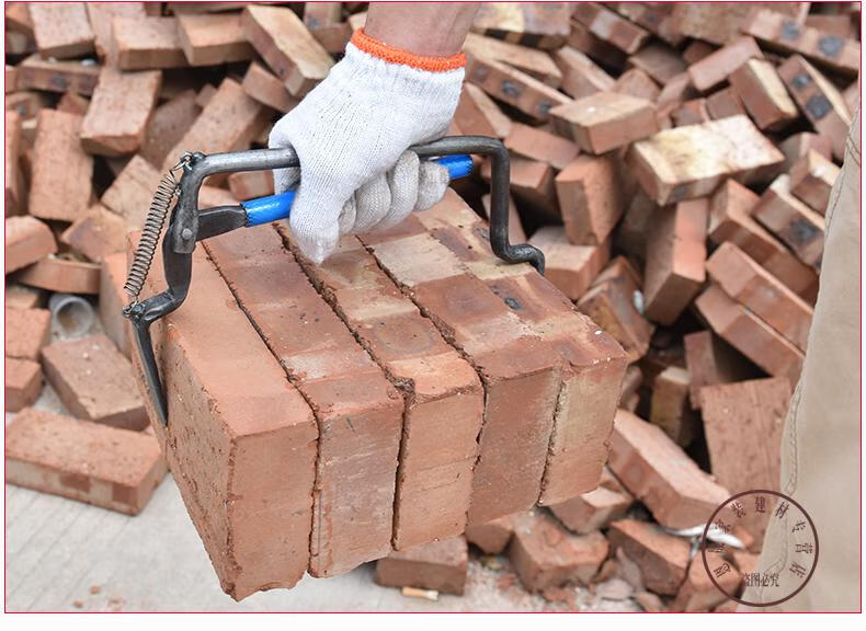 砖夹子加粗搬砖钳红砖头多功能大力可调卡子工地用装砖夹工具神器