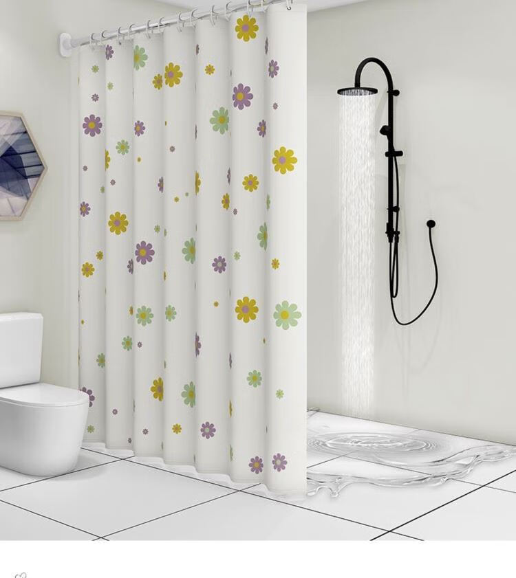 公共澡堂浴帘推拉洗澡帘子卫生间不透塑料布日本浴帘公共澡堂挡水挂布