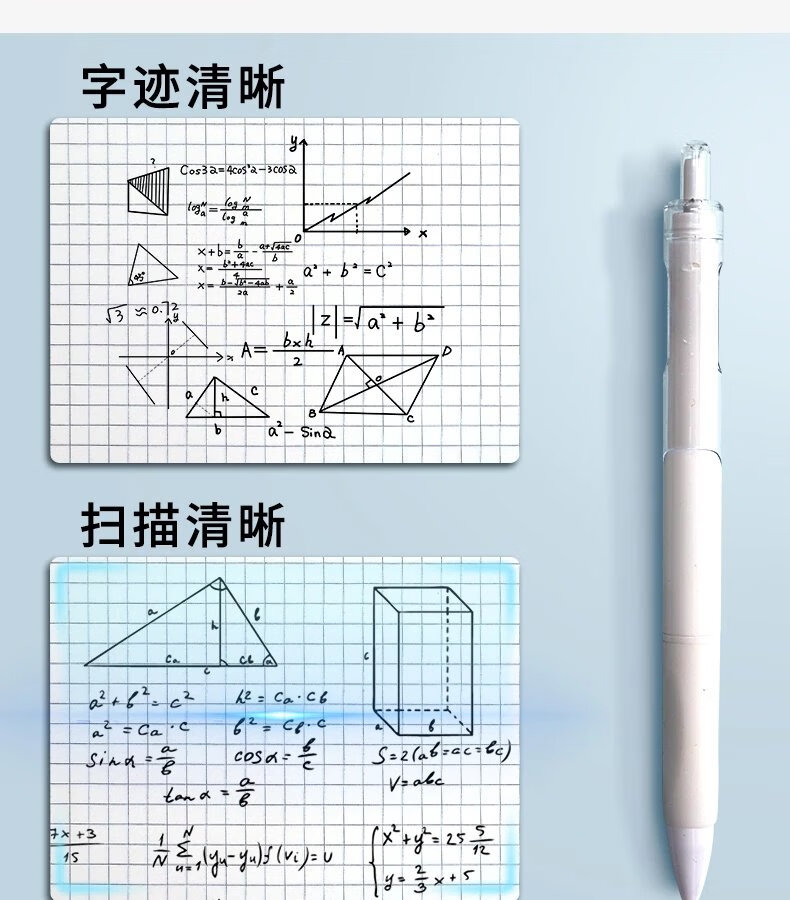 7，【現發】日系刷題筆i學生專用ST頭高顔值速乾按動中性筆順滑0.5黑色考試 經典白色10支裝 0.5mm