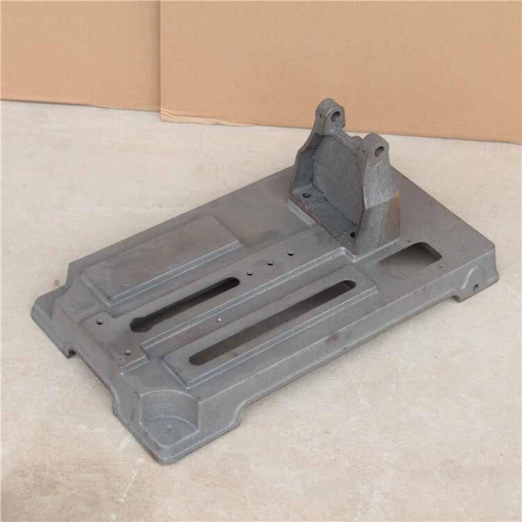 加重加厚铸铁底座底板400型钢材机底座 钢板款底座 120 铸铁支架