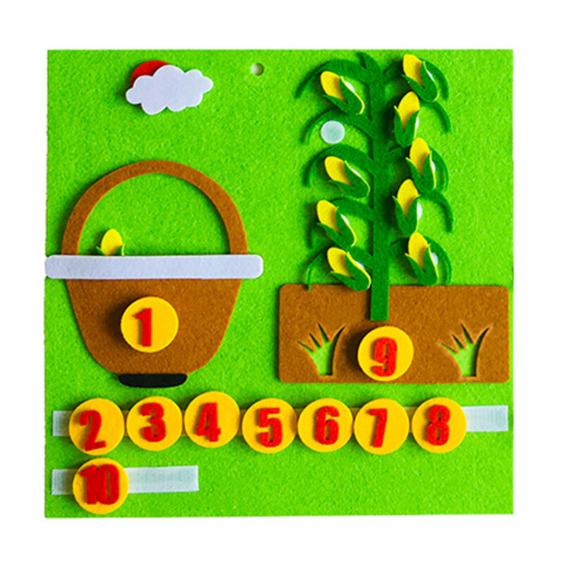69自制教具幼儿园数学区域区角玩具排序手指小班中班大班自制玩教具