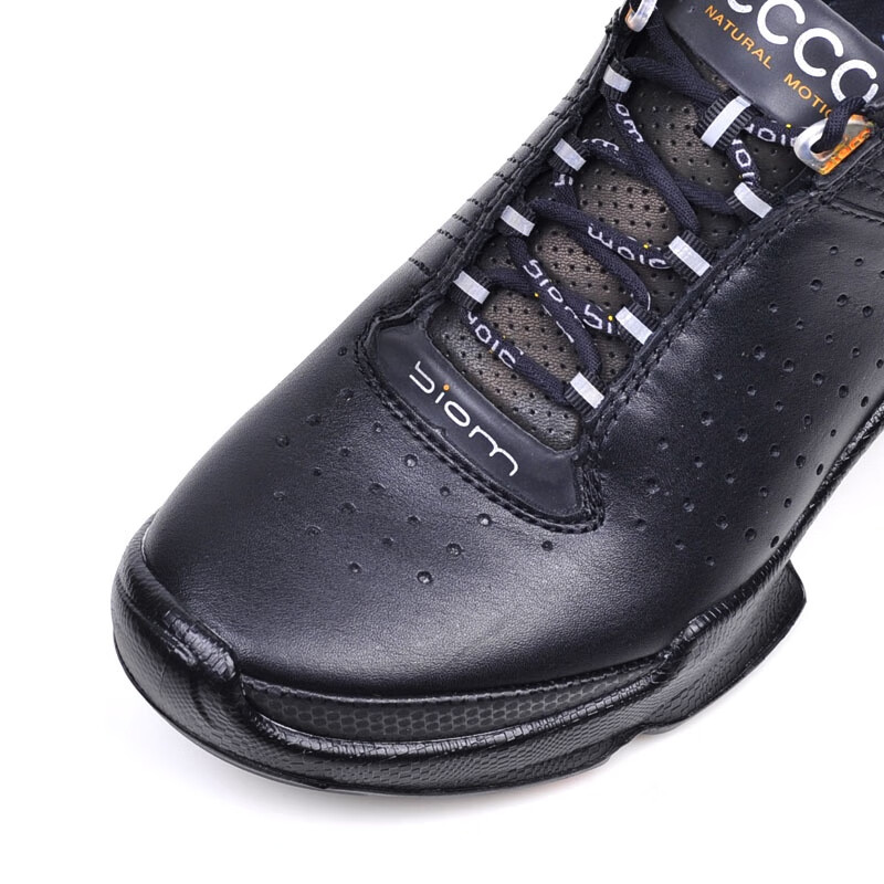 ecco爱步男鞋大经典biom健步鞋户外徒步运动休闲鞋透气091504 灰底黑