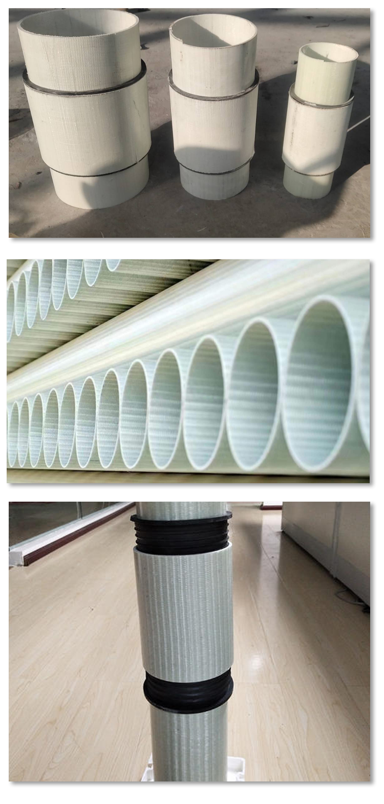 bwfrp工艺编织纤维缠绕拉挤管电缆电力保护玻璃钢夹砂玻璃钢管道 110*