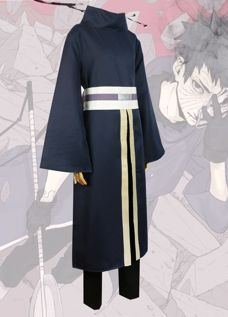 千易色【品质精选】动漫火影忍者宇智波带土阿飞衣服白面具神秘人cos