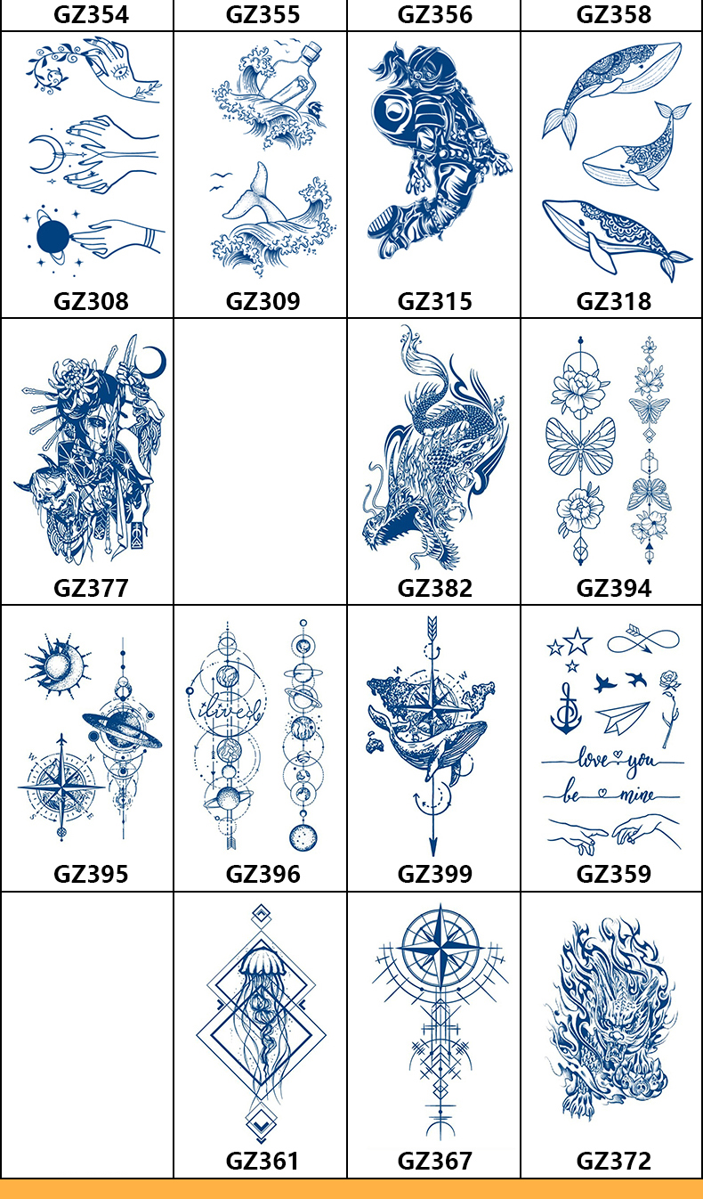 添光天可蓝专卖店商品编号:10053678080246商品名称:草本果汁纹身贴半