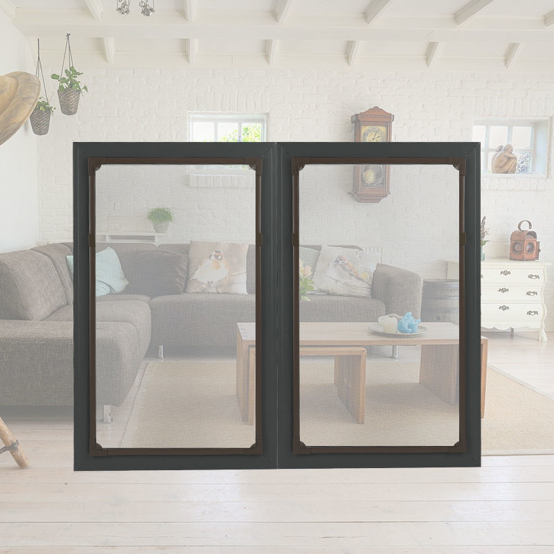 高颜值新型防蚊虫磁吸自粘式家用窗纱纱窗网简易免打孔高透磁吸纱窗好