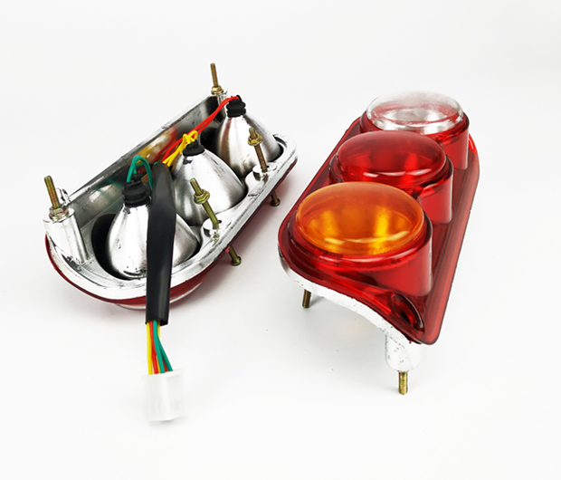 cklde电动三轮车后尾灯总成 灯线灯罩12v48v60v转向灯行车灯刹车灯 二