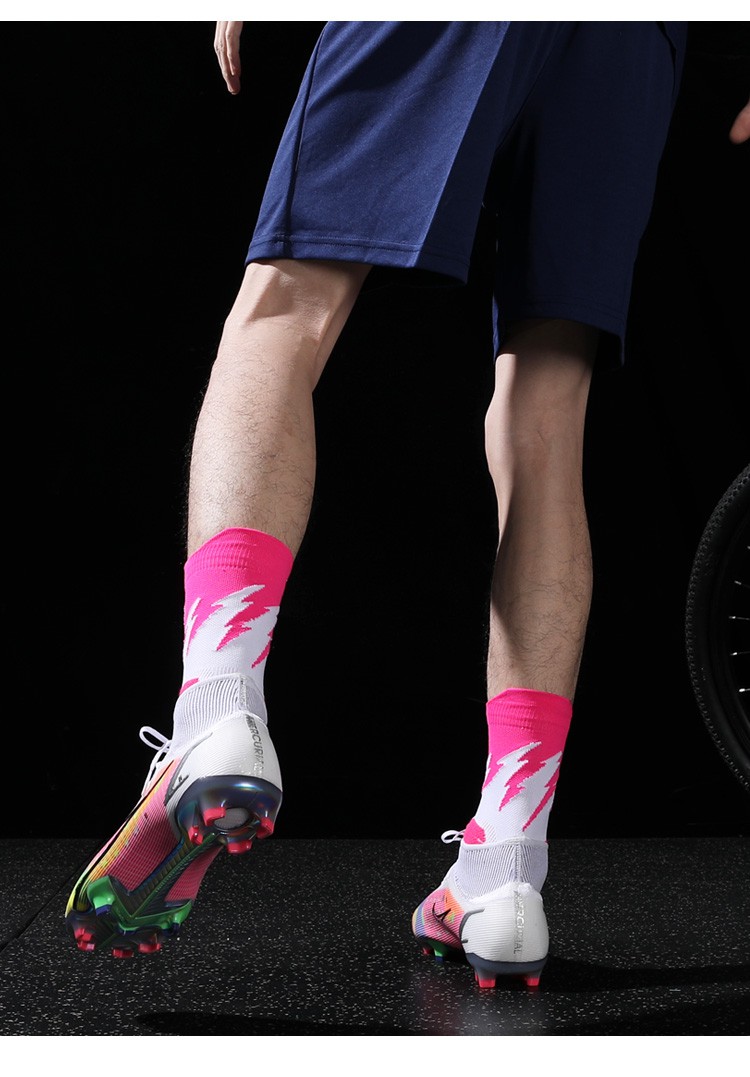 林盼乔丹(中国)专卖中筒足球袜男女加厚毛巾底防滑袜透气运动袜训练