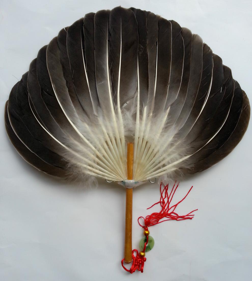 侠皇鹅毛扇夏季宝宝孕妇产妇老人用工艺羽毛扇子鹅毛扇子白色