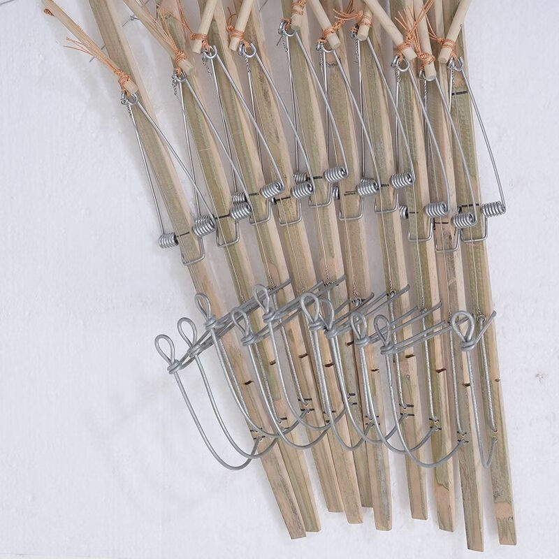 捕野钢丝神器捕鼠夹无齿自制老鼠夹竹制夹子灭鼠器店铺老鼠笼子连续