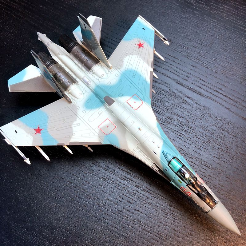 飞机模型苏35战斗机合金仿真成品su35飞机模型军事礼品摆件俄罗斯版