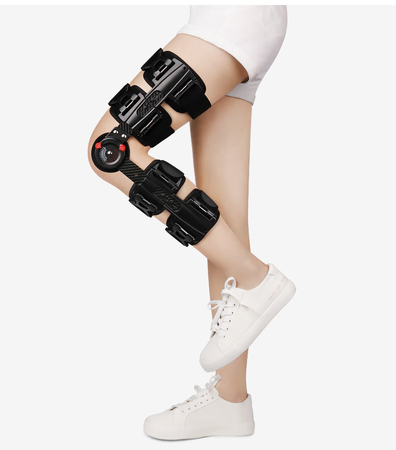 冠爱膝关节固定支具膝盖腿部护具半月板损伤下肢支架康复护膝普通款