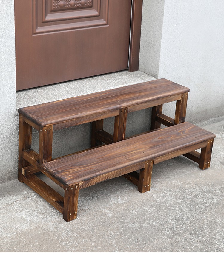 梵望 户外防腐木台阶脚踏板室内阳台实木小台阶家用楼梯增高台阶梯