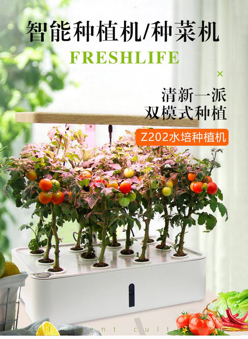 水培蔬菜设备家用家庭智能水培蔬菜草莓室内种植机无土栽培设备自动化
