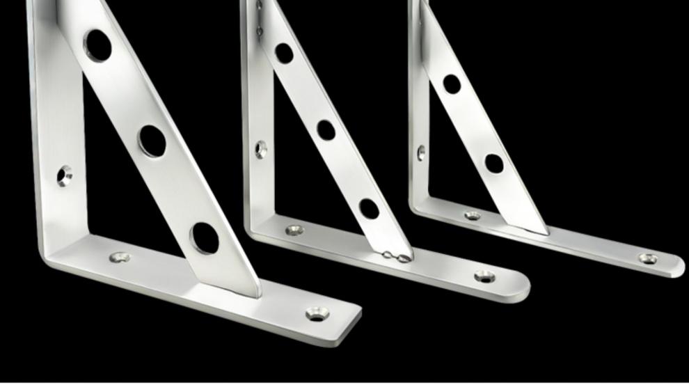 不锈钢三角支架托架墙上承重隔板置物架层板托支撑固定直角三脚架