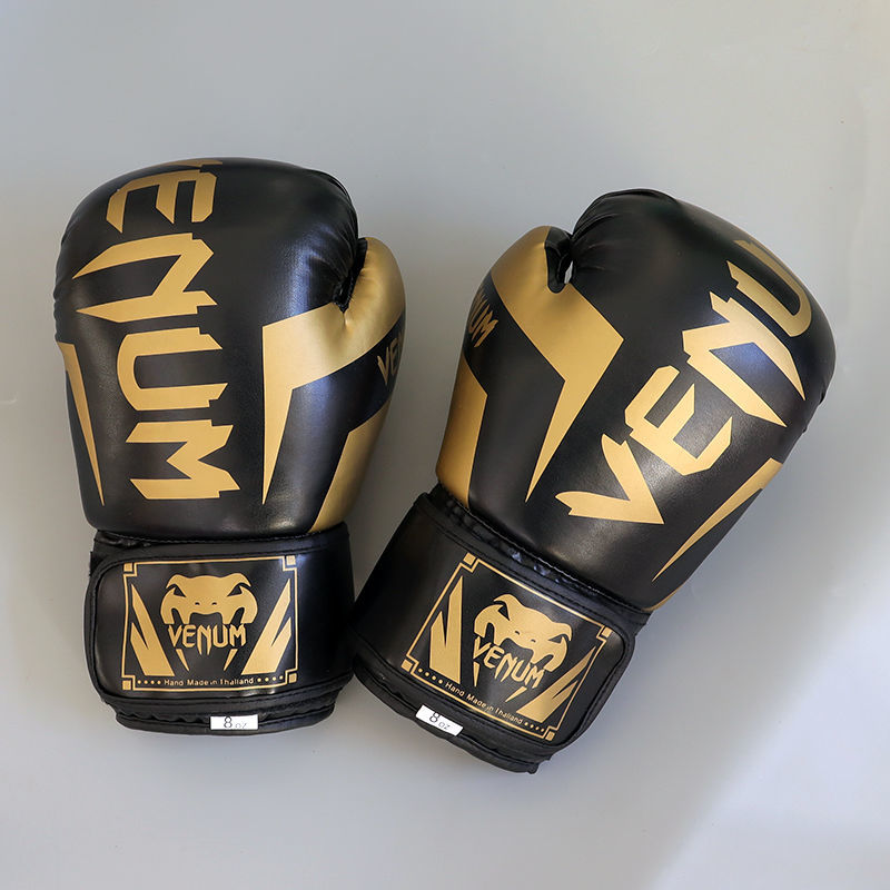 男女散打沙袋搏击手套泰拳格斗儿童拳套 脚靶-金属蓝【加厚加重款】 8