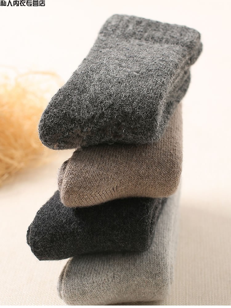 (新品上市)袜子女加绒加厚秋毛巾爷爷奶奶棉袜中老年老人家冬季保暖袿