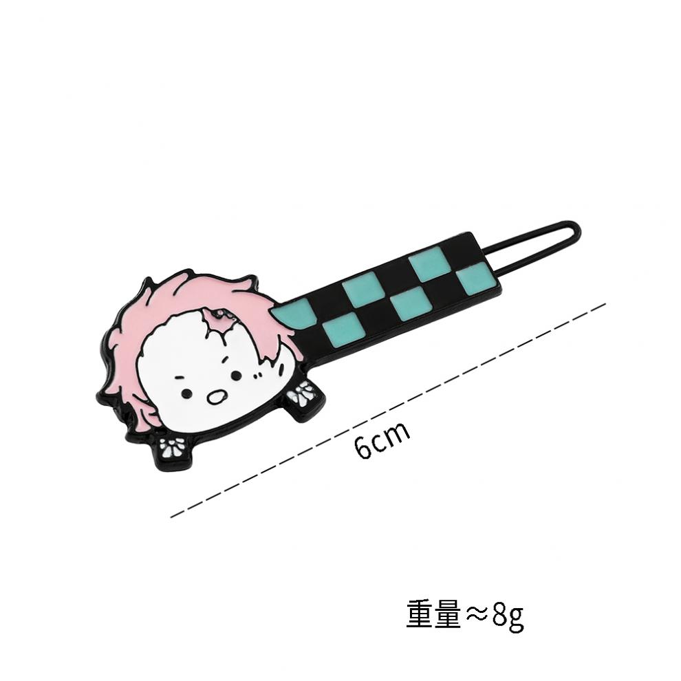 夹动漫合金一字夹小众灶门炭治郎卡通游戏发卡发饰 我妻善逸【图片