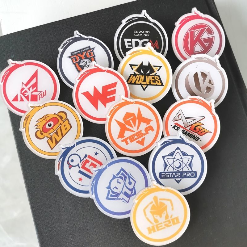 王者荣耀战队徽章 电子竞技徽章周边分部战队队徽应援胸针成都ag超玩
