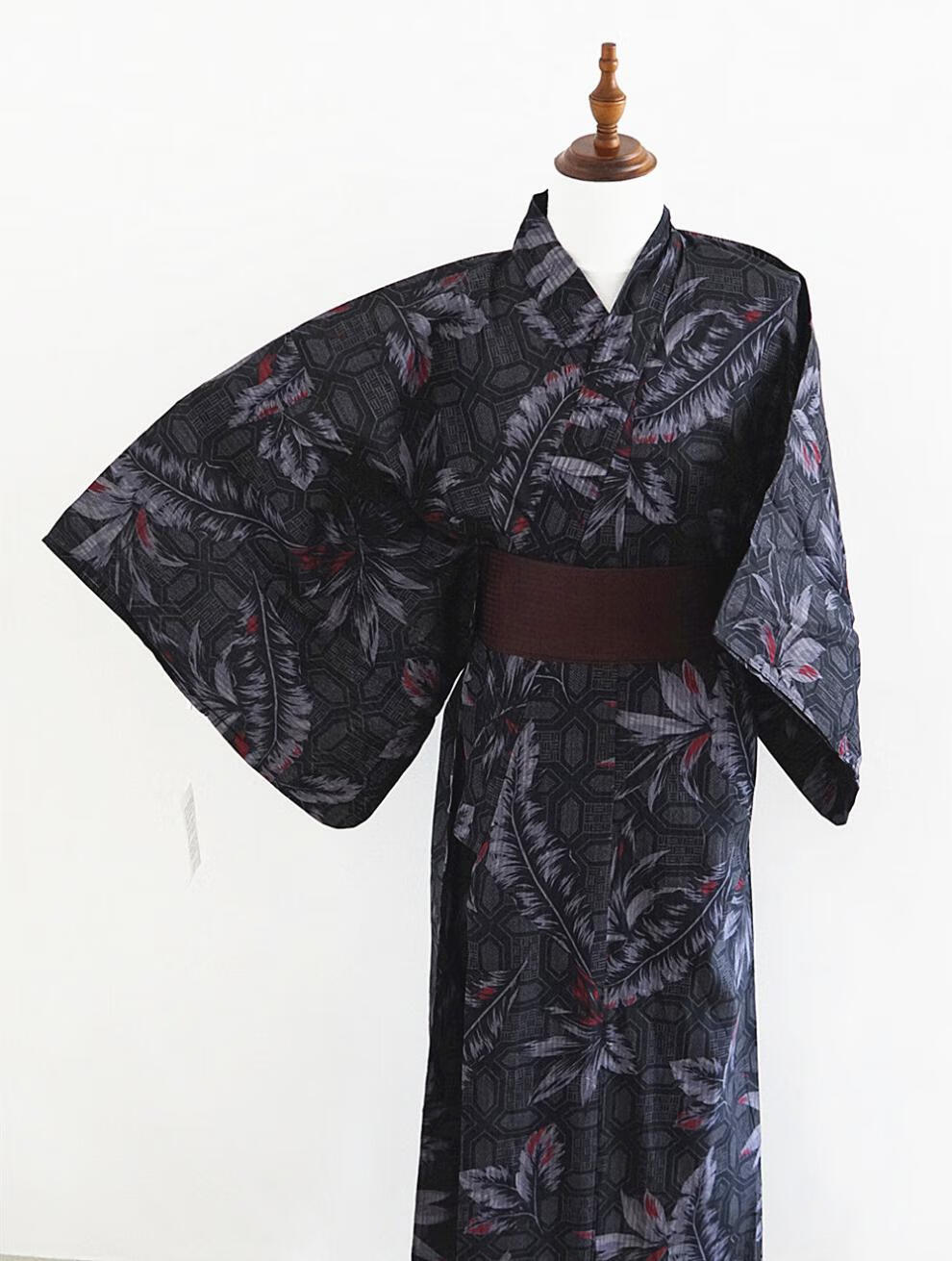 日本人穿的衣服男士和服武1士服长袍浴衣传统款式日式拍摄剧本密室