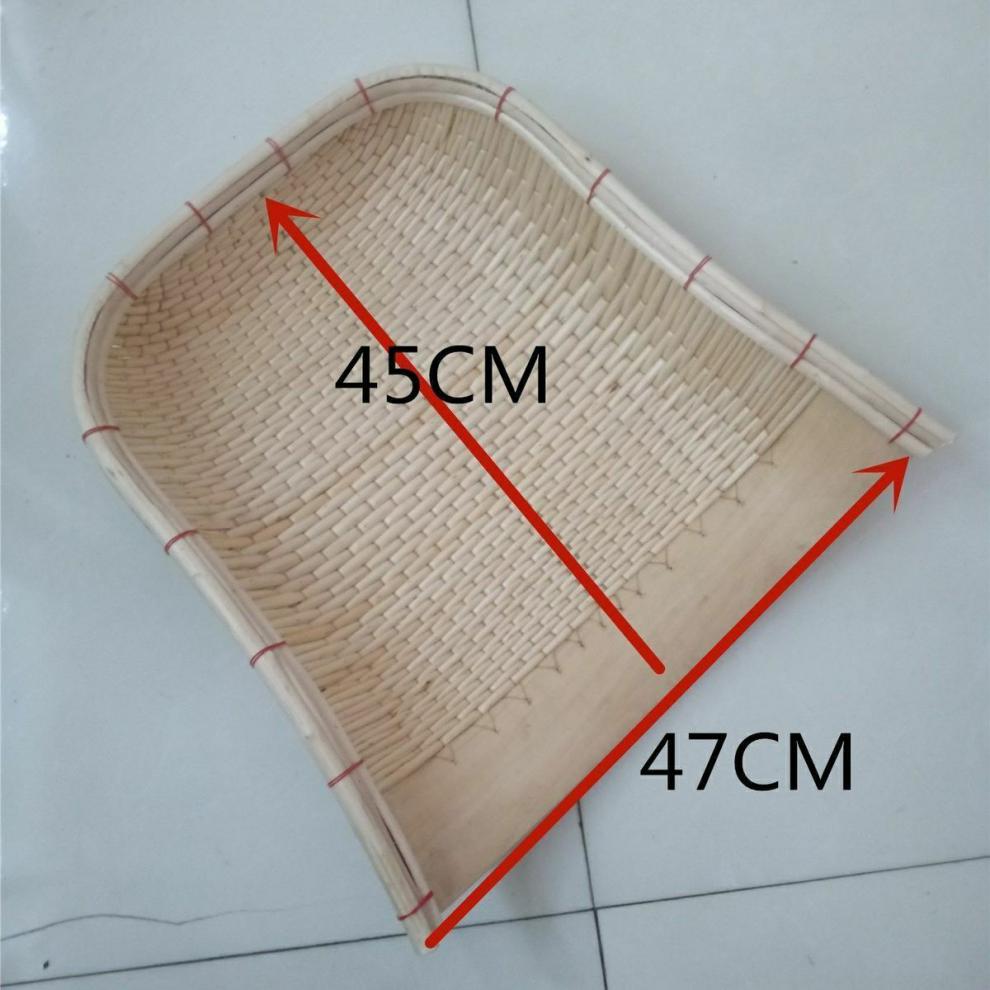 手工簸箕柳编竹编藤编单个土簸箕筲箕家用农村农用扫除簸箕小簸箕 奔