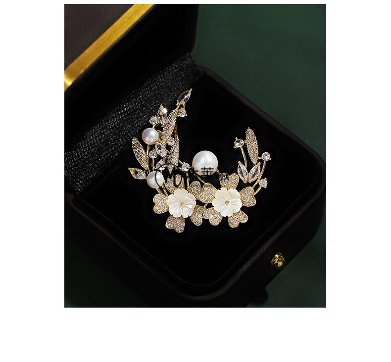 tasaki胸针月桂樱花胸针女胸花配饰个性防走光扣简约百搭小众设计网红