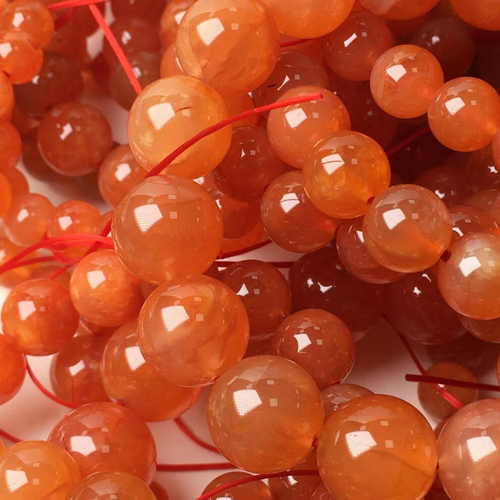 珍永远无烤无烧果冻糖心手链女糖果玉单圈手串中秋情人节生日礼物 8mm