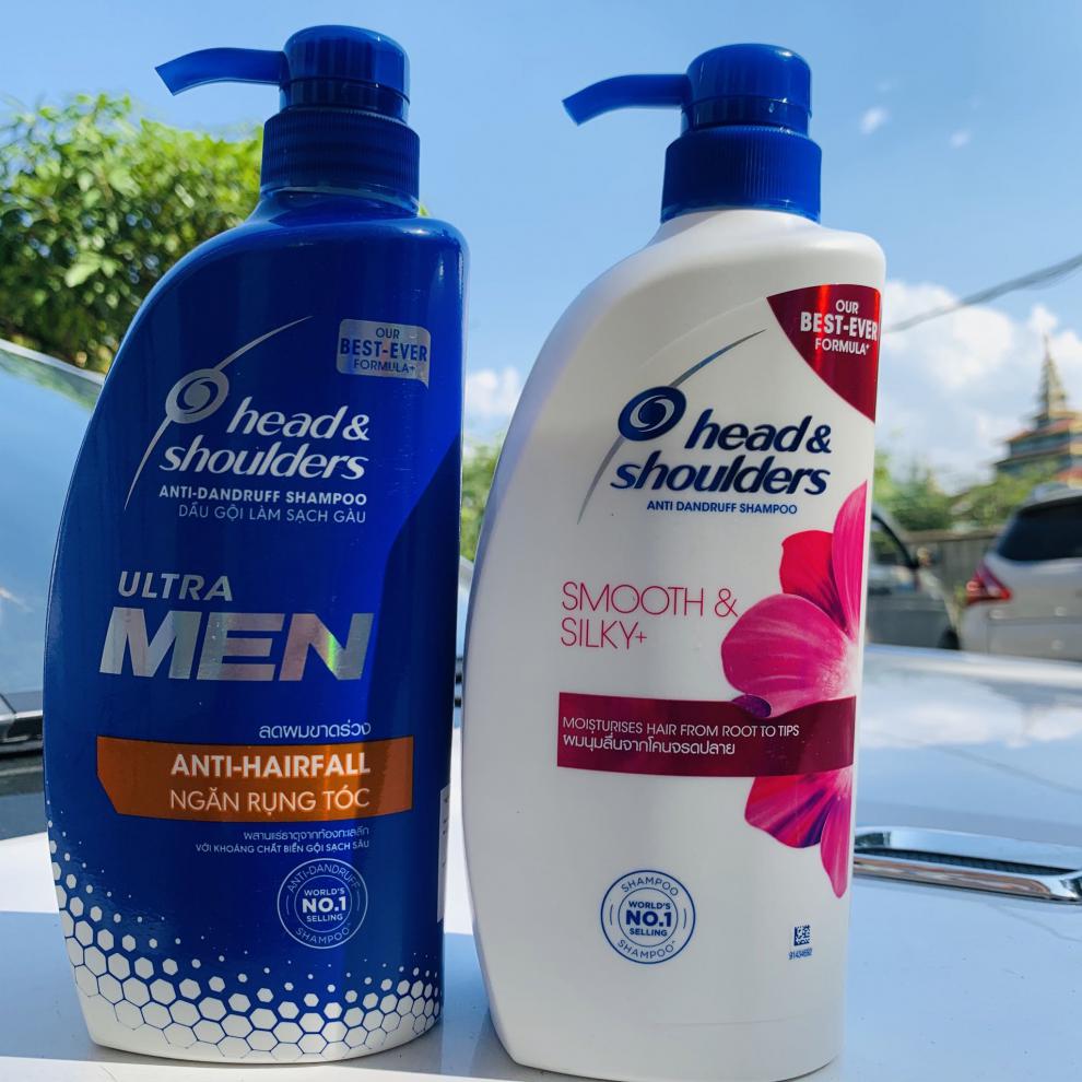 泰国海飞丝head&shoulders洗发水薄荷去屑控油止痒清洁修护家庭装