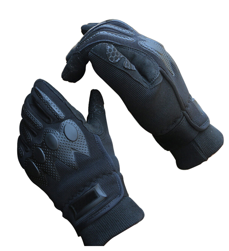 07a战术手套 全指训练手套 户外骑行锻炼耐磨手套中号 半指黑色 大号