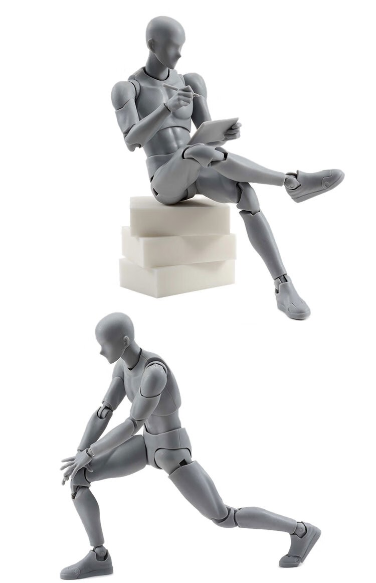 升级兵人素体模型版shf素体可动人偶人体模型素描绘画画动漫摆件日本