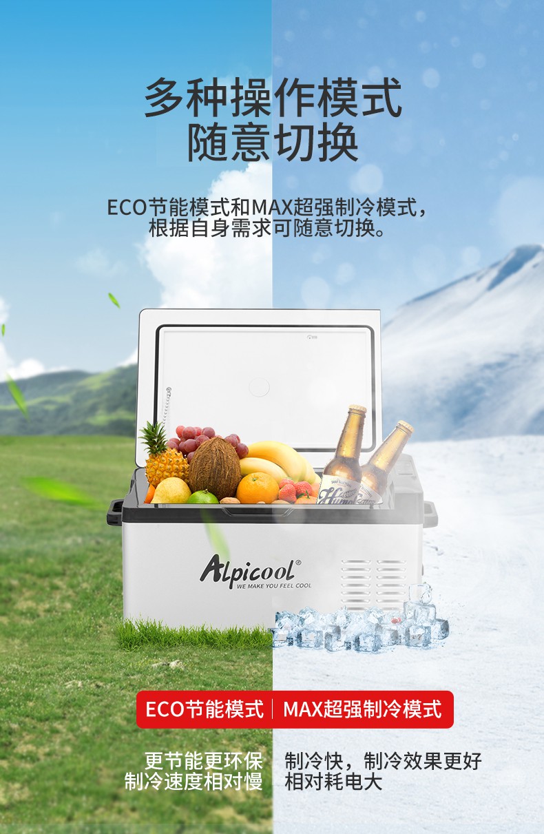 冰虎车载冰箱eco模式图片