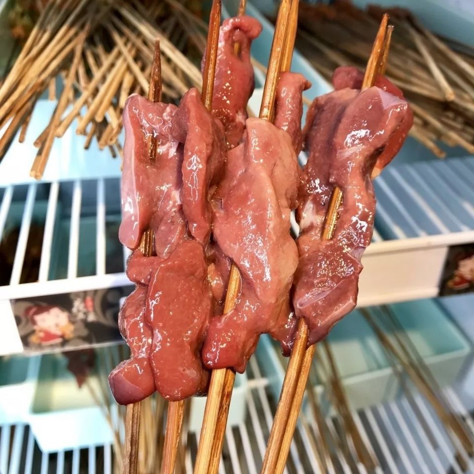 新鲜现宰现杀土黄牛牛肝烧烤串串卤牛肝都是佳的好材料昌盛隆新鲜牛肝